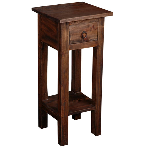 Sunset Trading Cottage Narrow Side End Table | Raftwood Brown Solid Wood | Fully Assembled Small Nightstand -  Chapter 11 Furniture (Lewiston, Maine)