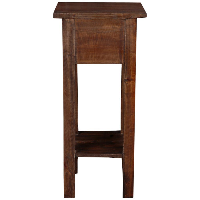 Sunset Trading Cottage Narrow Side End Table | Raftwood Brown Solid Wood | Fully Assembled Small Nightstand -  Chapter 11 Furniture (Lewiston, Maine)