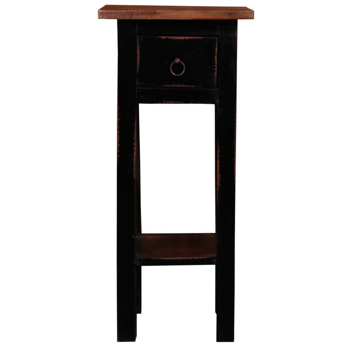 Sunset Trading Cottage Narrow Side End Table | Antique Black/Raftwood Solid Wood | Fully Assembled Small Nightstand -  Chapter 11 Furniture (Lewiston, Maine)