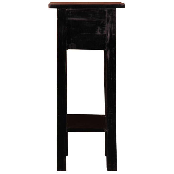 Sunset Trading Cottage Narrow Side End Table | Antique Black/Raftwood Solid Wood | Fully Assembled Small Nightstand -  Chapter 11 Furniture (Lewiston, Maine)
