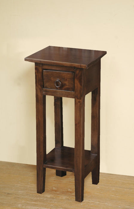 Sunset Trading Cottage Narrow Side End Table | Java Brown Solid Wood | Fully Assembled Small Nightstand -  Chapter 11 Furniture (Lewiston, Maine)