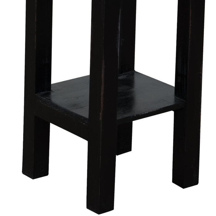 Sunset Trading Cottage Narrow Side End Table | Distressed Black Solid Wood | Fully Assembled Small Nightstand -  Chapter 11 Furniture (Lewiston, Maine)