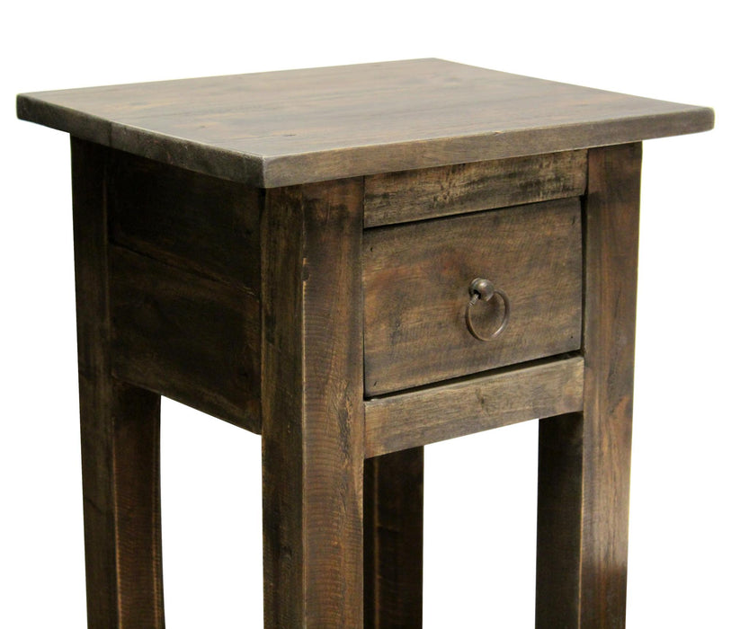 Sunset Trading Cottage Narrow Side End Table | Raftwood Brown Solid Wood | Fully Assembled Small Nightstand -  Chapter 11 Furniture (Lewiston, Maine)