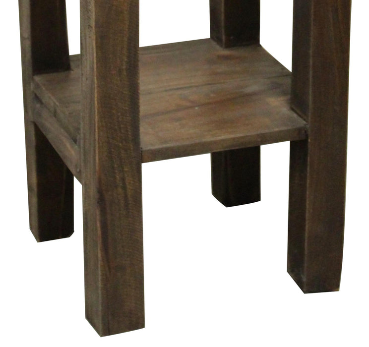 Sunset Trading Cottage Narrow Side End Table | Raftwood Brown Solid Wood | Fully Assembled Small Nightstand -  Chapter 11 Furniture (Lewiston, Maine)