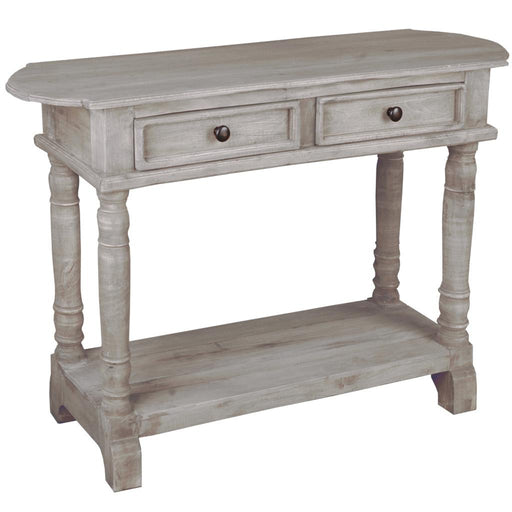 Sunset Trading Cottage Console Table | Natural Limewash Solid Wood | Fully Assembled Sideboard -  Chapter 11 Furniture (Lewiston, Maine)
