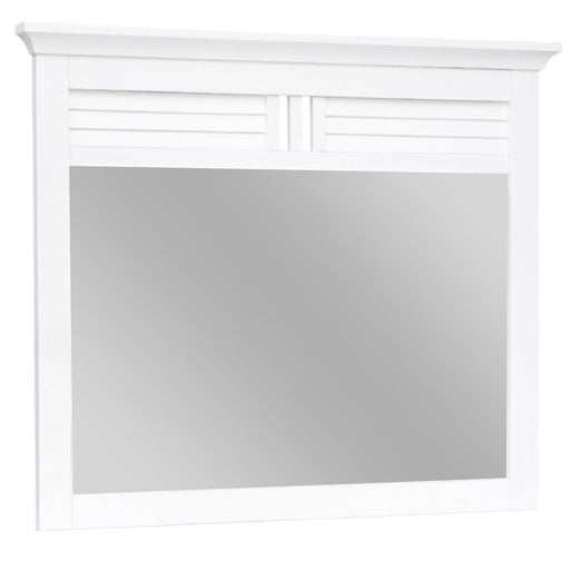 Sunset Trading White Shutter Wood Mirror -  Chapter 11 Furniture (Lewiston, Maine)