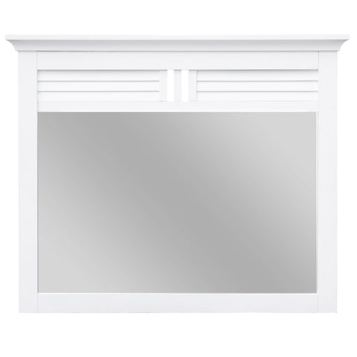 Sunset Trading White Shutter Wood Mirror -  Chapter 11 Furniture (Lewiston, Maine)