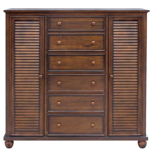 Sunset Trading Bahama Shutter Wood Armoire | Tropical Walnut Brown | Fully Assembled Wardrobe Bedroom Furniture -  Chapter 11 Furniture (Lewiston, Maine)