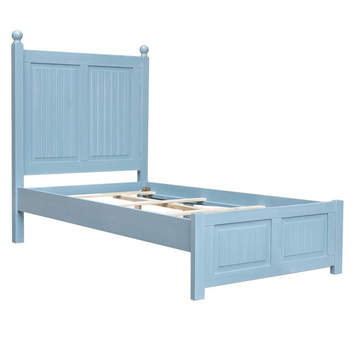 Sunset Trading Cool Breeze Twin Bed | Beach Blue Wood