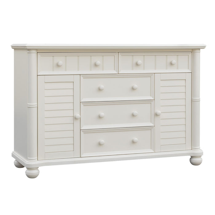 Sunset Trading Ice Cream at the Beach Dresser | 5 Drawers 2 Storage Cabinets | Fully Assembled