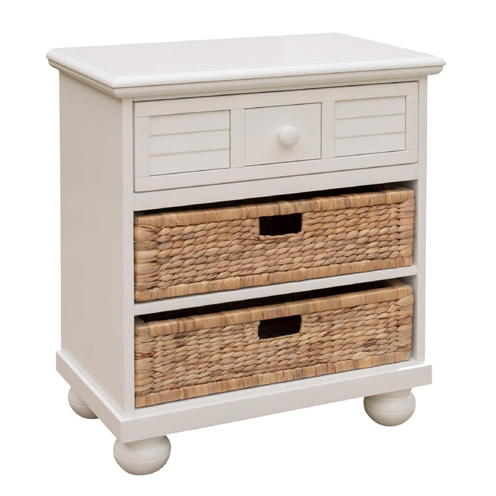 Sunset Trading Ice Cream at the Beach Nightstand |2 Baskets Drawer | End Table | Fully Assembled