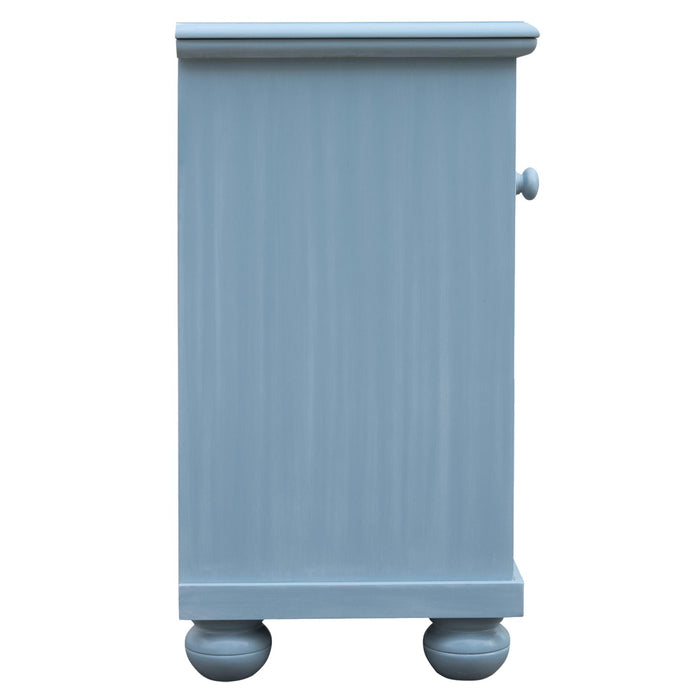 Sunset Trading Cool Breeze Nightstand | 2 Shelf Baskets Drawer | End Table | Beach Blue | Fully Assembled -  Chapter 11 Furniture (Lewiston, Maine)