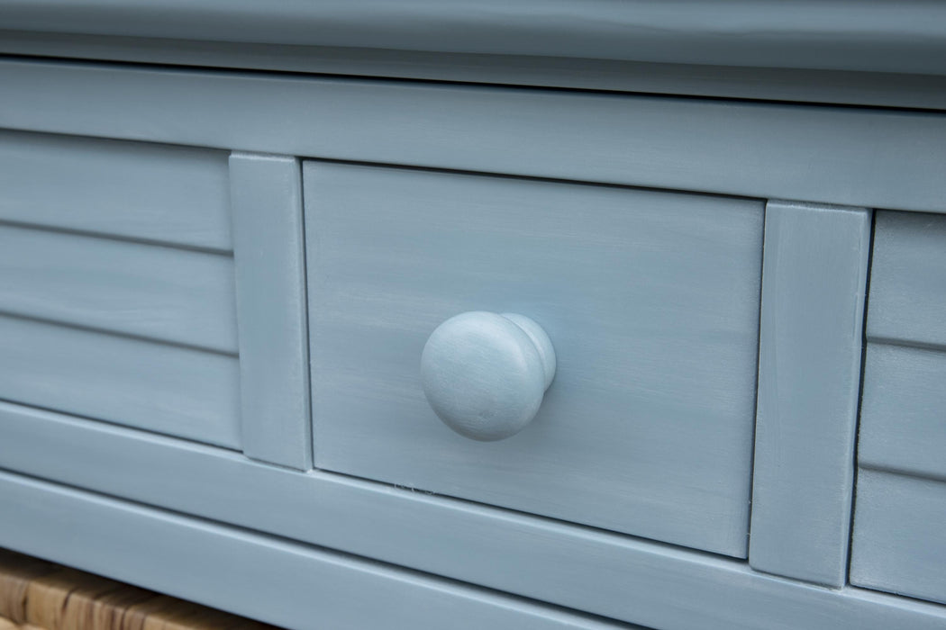 Sunset Trading Cool Breeze Nightstand | 2 Shelf Baskets Drawer | End Table | Beach Blue | Fully Assembled -  Chapter 11 Furniture (Lewiston, Maine)