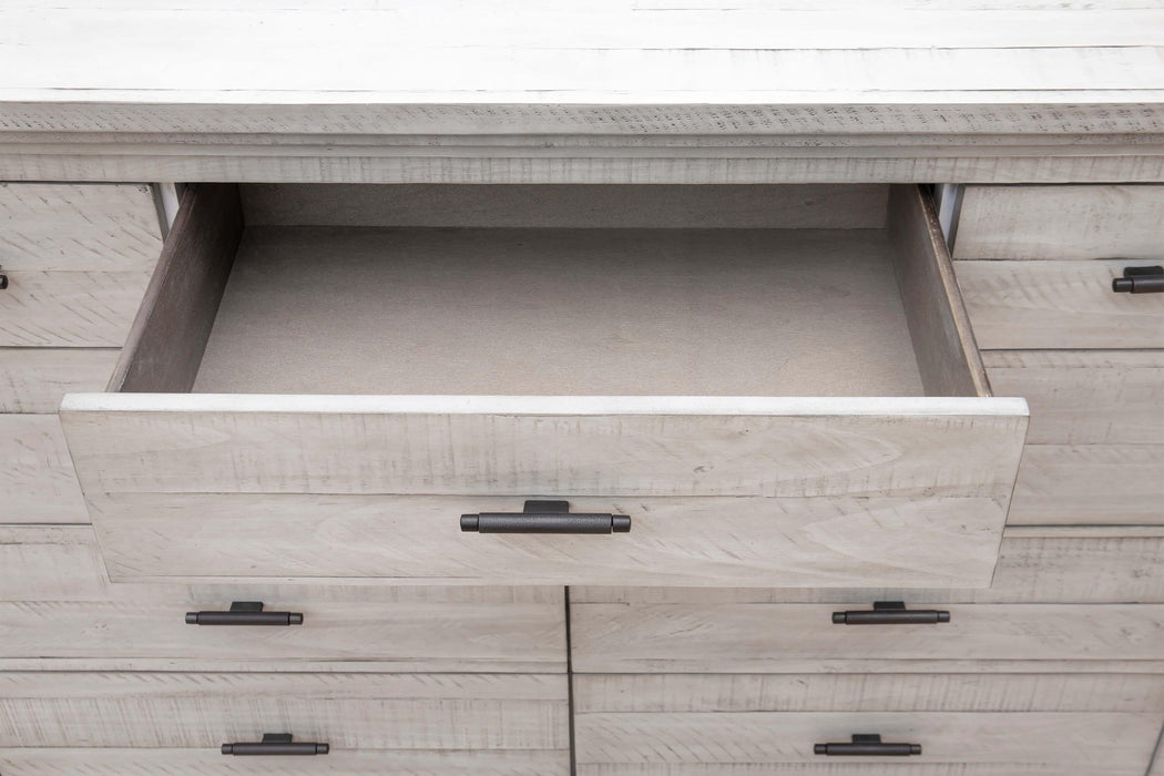 Sunset Trading Crossing Barn 5 Piece King Bedroom Set | Panel Bed Dresser Mirror Chest Nightstand | Gray Acacia Wood -  Chapter 11 Furniture (Lewiston, Maine)