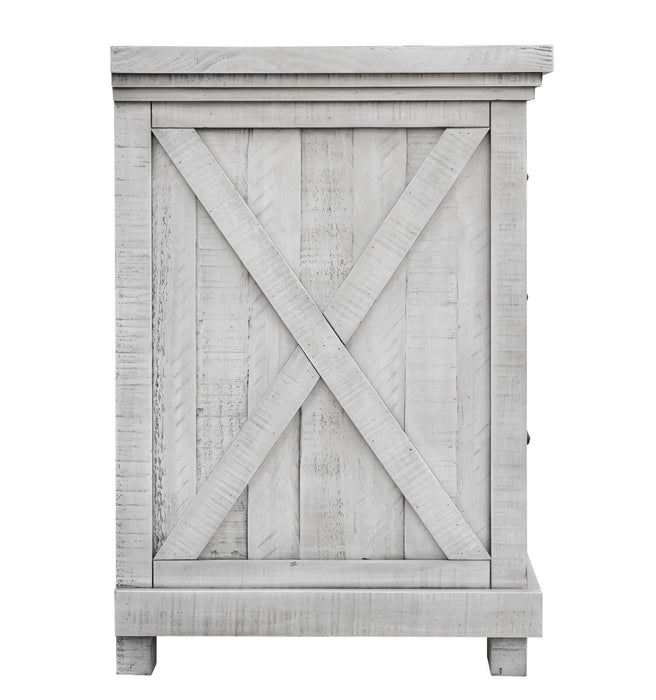 Sunset Trading Crossing Barn 3 Drawer Bedroom Nightstand | Gray Acacia Wood -  Chapter 11 Furniture (Lewiston, Maine)