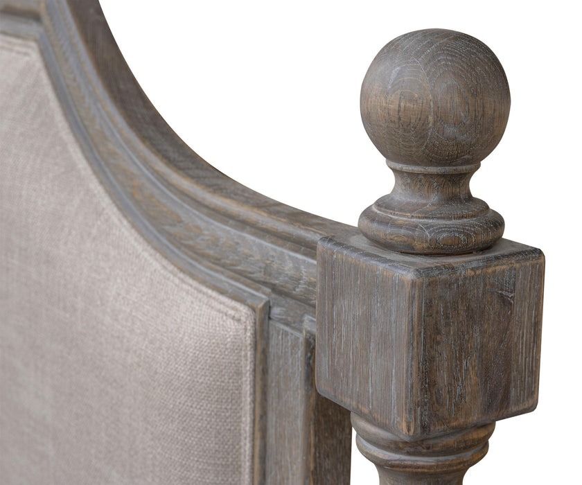 Sunset Trading Fawn Gray Queen Upholstered Panel Bed | Light Grey Solid Acacia Wood -  Chapter 11 Furniture (Lewiston, Maine)