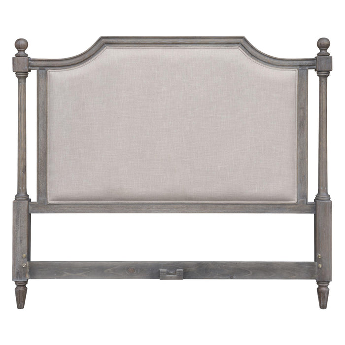 Sunset Trading Fawn Gray Queen Upholstered Panel Bed | Light Grey Solid Acacia Wood -  Chapter 11 Furniture (Lewiston, Maine)