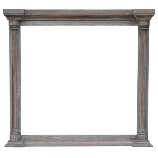 Sunset Trading Fawn Gray Wood Framed Beveled Mirror| Light Grey Solid Acacia Wood -  Chapter 11 Furniture (Lewiston, Maine)