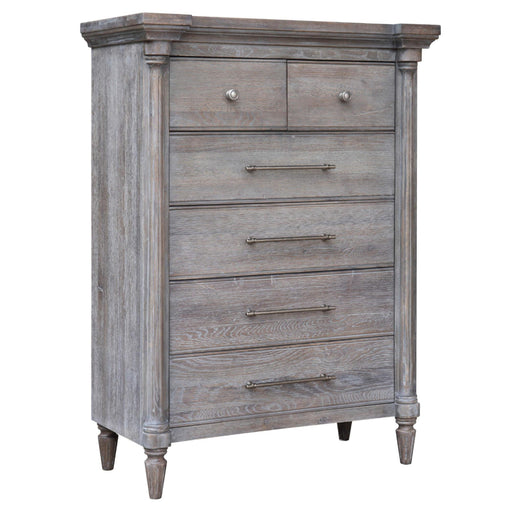Sunset Trading Fawn Gray 6 Drawer Bedroom Chest| Light Grey Solid Acacia Wood | Fully Assembled -  Chapter 11 Furniture (Lewiston, Maine)