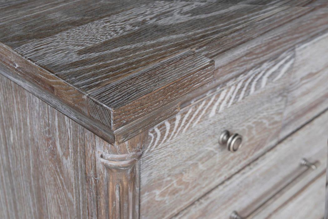 Sunset Trading Fawn Gray 6 Drawer Bedroom Chest| Light Grey Solid Acacia Wood | Fully Assembled -  Chapter 11 Furniture (Lewiston, Maine)
