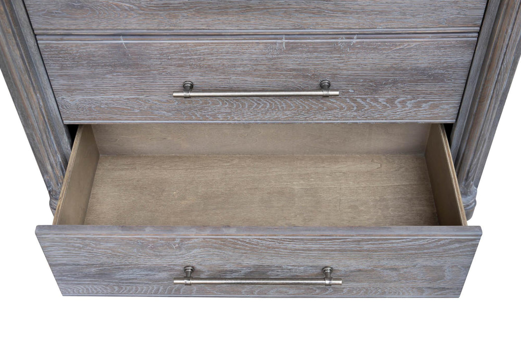 Sunset Trading Fawn Gray 6 Drawer Bedroom Chest| Light Grey Solid Acacia Wood | Fully Assembled -  Chapter 11 Furniture (Lewiston, Maine)