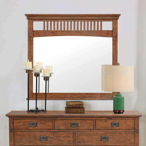 Sunset Trading Mission Bay Bedroom Dresser Mirror | Amish Brown Solid Wood Frame | Beveled Glass | Vertical Wall Hanging -  Chapter 11 Furniture (Lewiston, Maine)