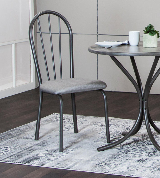 Sunset Trading Steel Gray Dining Chair | Set of 2 -  Chapter 11 Furniture (Lewiston, Maine)