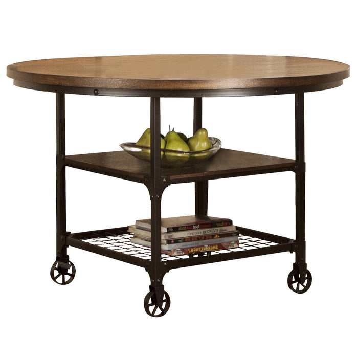 Sunset Trading Rustic Elm Industrial Table