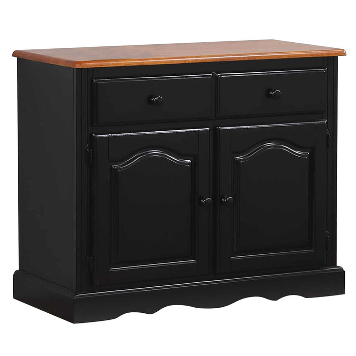 Sunset Trading Black Cherry Selections Keepsake Buffet | Antique Black and Cherry