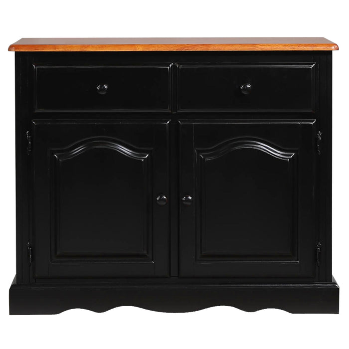 Sunset Trading Black Cherry Selections Keepsake Buffet | Antique Black and Cherry