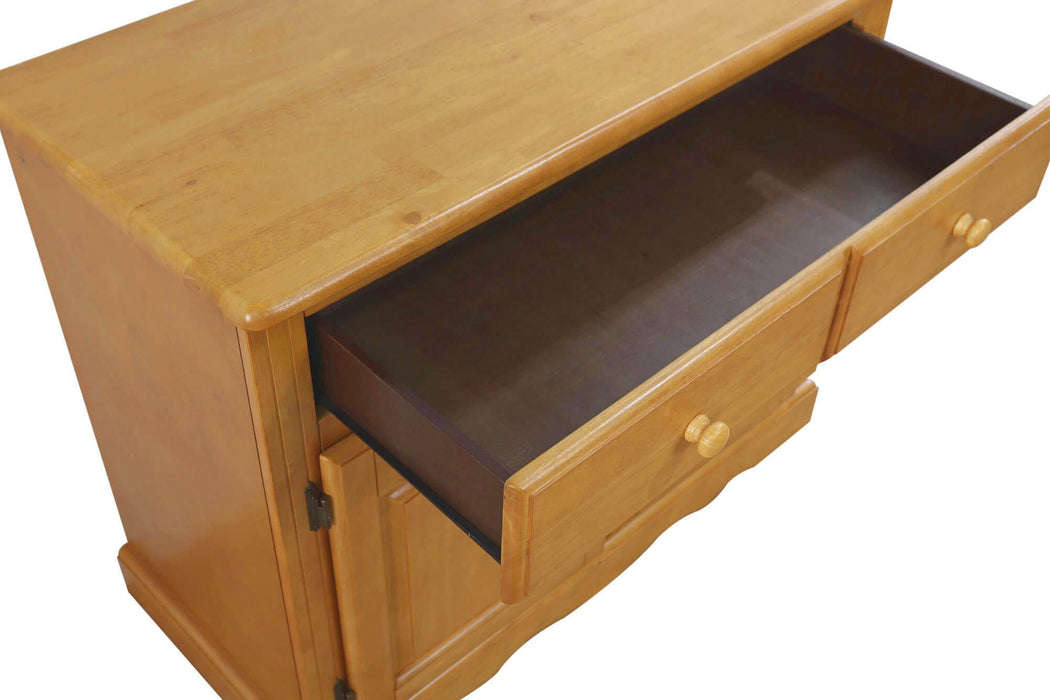 Sunset Trading Oak Selections Keepsake Buffet | Light Oak -  Chapter 11 Furniture (Lewiston, Maine)