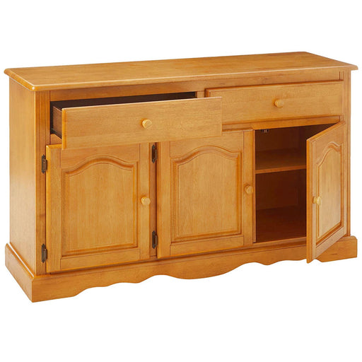 Sunset Trading Oak Selections Treasure Buffet and Lighted Hutch | Light Oak -  Chapter 11 Furniture (Lewiston, Maine)