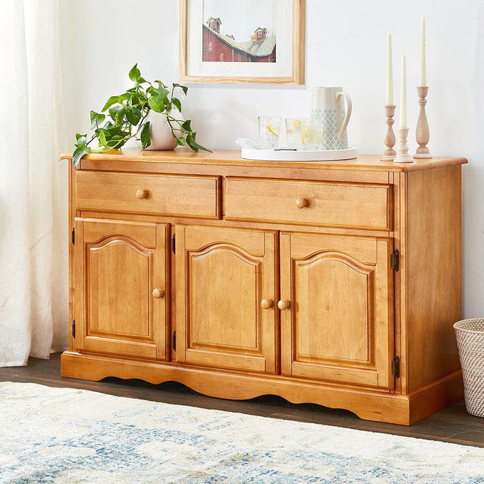Sunset Trading Oak Selections Treasure Buffet | Light Oak -  Chapter 11 Furniture (Lewiston, Maine)