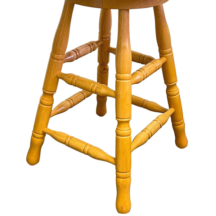 Sunset Trading Oak Selections 24" Keyhole Windsor Barstool | Counter Height Stool | Light Oak -  Chapter 11 Furniture (Lewiston, Maine)