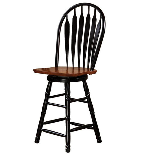 Sunset Trading Black Cherry Selections 24" Swivel Barstool | Counter Height Stool | Antique Black and Cherry -  Chapter 11 Furniture (Lewiston, Maine)