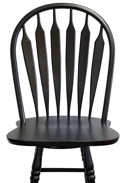Sunset Trading Black Cherry Selections 30" Swivel Barstool | Pub Height Stool | Antique Black