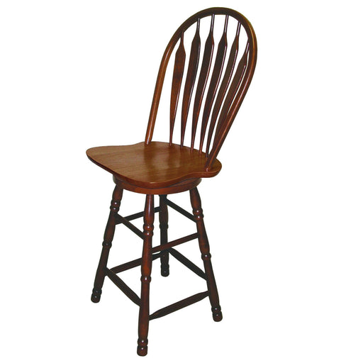 Sunset Trading Oak Selections 30" Swivel Barstool | Pub Height Stool | Nutmeg Brown -  Chapter 11 Furniture (Lewiston, Maine)