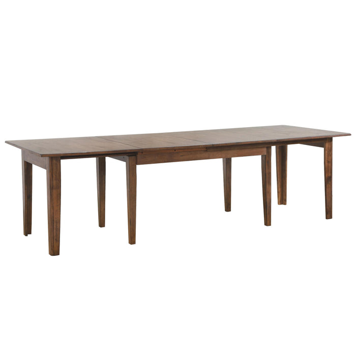 Sunset Trading Simply Brook 12 Piece 134" Rectangular Extendable Table Dining Set | Sideboard| Amish Brown | Seats 12 -  Chapter 11 Furniture (Lewiston, Maine)