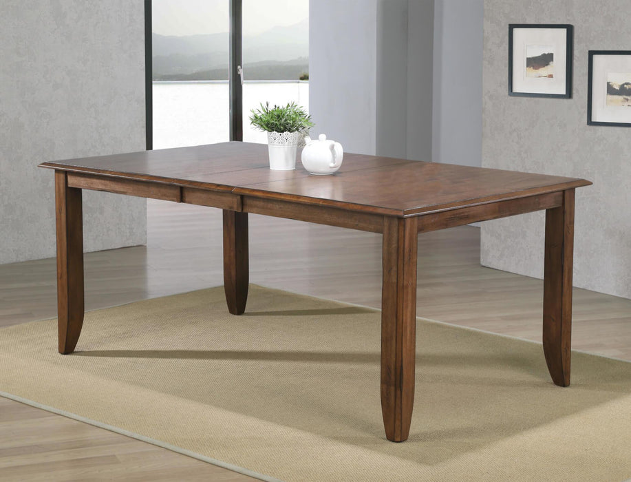 Sunset Trading Simply Brook 72" Rectangular Extendable Dining Table | Amish Brown | Seats 8 -  Chapter 11 Furniture (Lewiston, Maine)