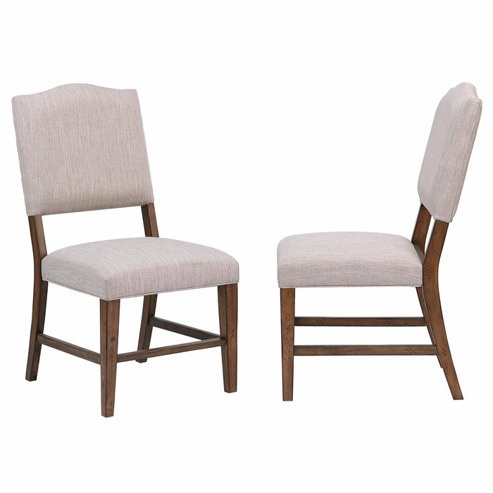 Sunset Trading Simply Brook Upholstered Dining Chair | Set of 2 | Amish Brown