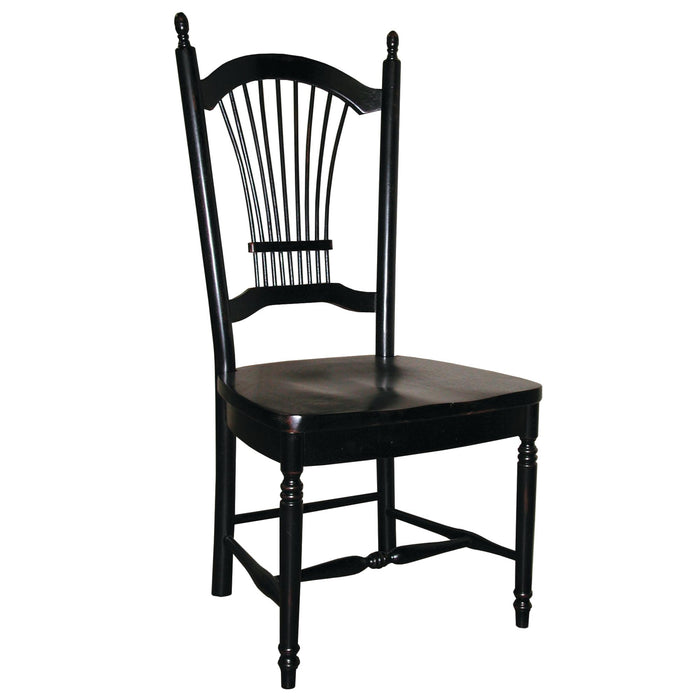 Sunset Trading Black Cherry Selections Allenridge Dining Chair | Antique Black | Set of 2