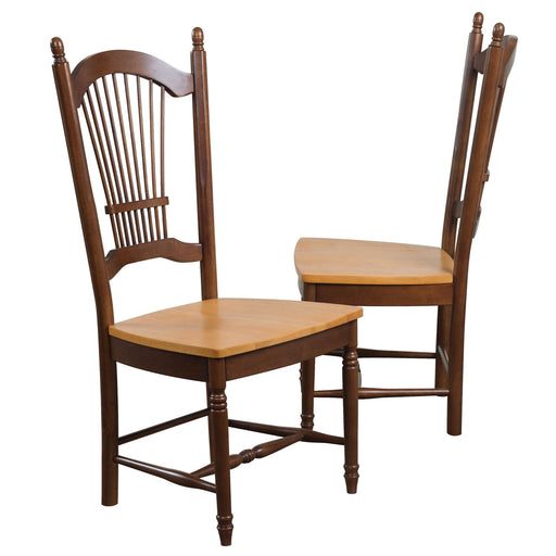 Sunset Trading Oak Selections Allenridge Dining Chair | Nutmeg Brown and Light Oak | Set of 2 -  Chapter 11 Furniture (Lewiston, Maine)