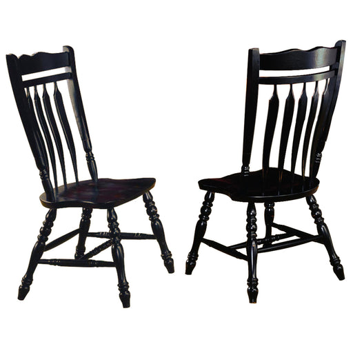 Sunset Trading Black Cherry Selections Aspen Dining Chair | Antique Black | Set of 2 -  Chapter 11 Furniture (Lewiston, Maine)