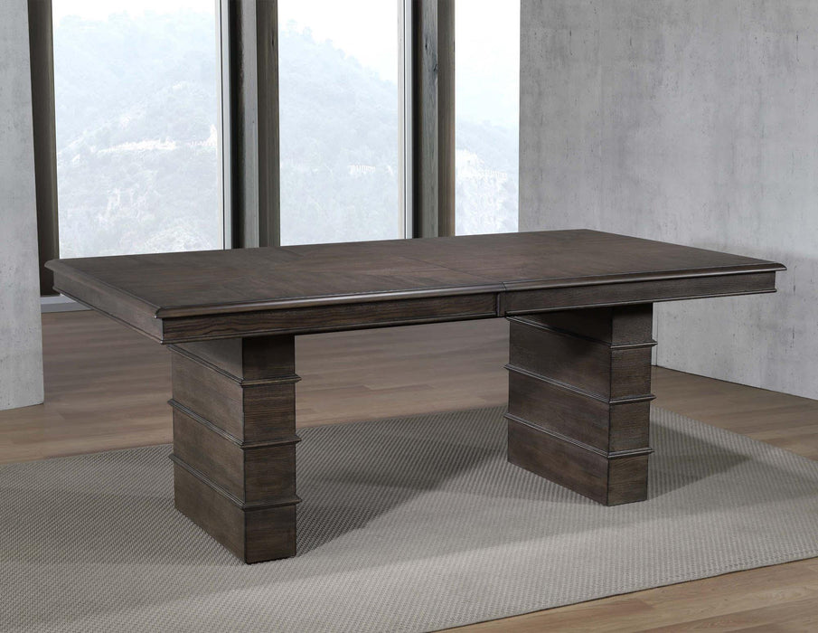 Sunset Trading Cali 96" Rectangular Extendable Dining Table | Brown Solid Wood | Seats 8 -  Chapter 11 Furniture (Lewiston, Maine)
