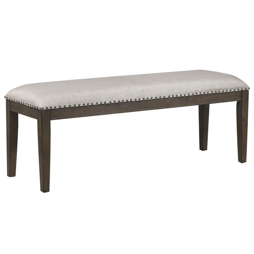 Sunset Trading Cali 50" Upholstered Dining Bench | Brown Solid Wood | Nailheads -  Chapter 11 Furniture (Lewiston, Maine)