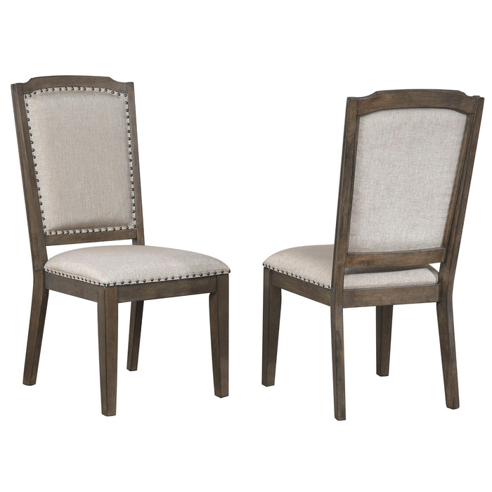 Sunset Trading Cali Upholstered Dining Chair with Nailheads | Set of 2