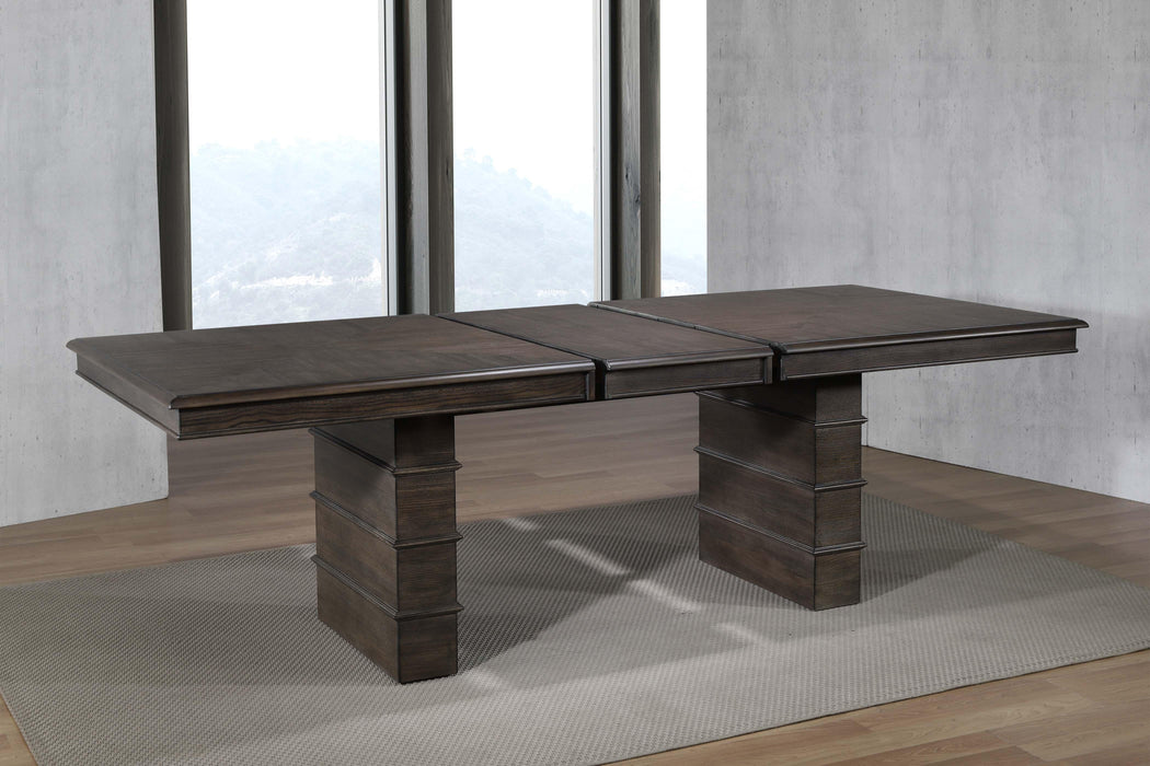 Sunset Trading Cali 9 Piece 96" Rectangular Extendable Dining Table Set | Brown Solid Wood | Seats 8 -  Chapter 11 Furniture (Lewiston, Maine)