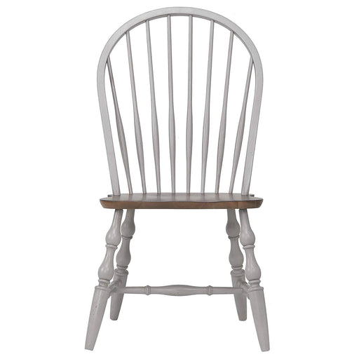 Sunset Trading Country Grove Windsor Dining Chair | Distressed Gray and Brown Wood | Set of 2 -  Chapter 11 Furniture (Lewiston, Maine)