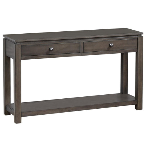 Sunset Trading Shades of Gray Sofa Console with Drawers and Shelf -  Chapter 11 Furniture (Lewiston, Maine)