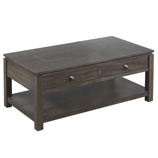 Sunset Trading Shades of Gray Coffee Table with Drawers and Shelf -  Chapter 11 Furniture (Lewiston, Maine)